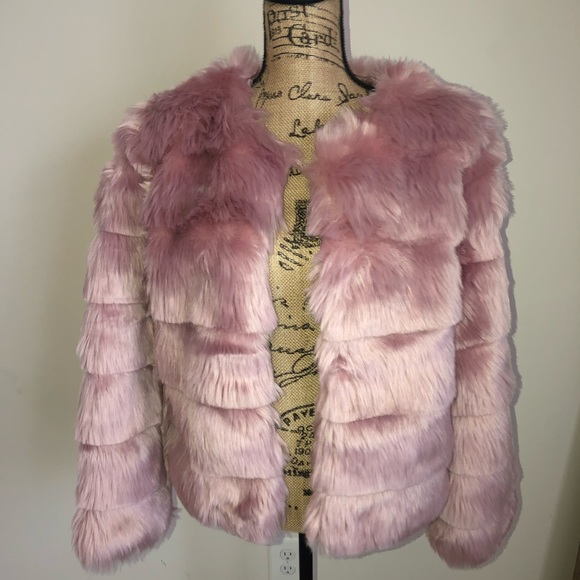 Pink Faux Fur Jacket - Picture 6 of 8